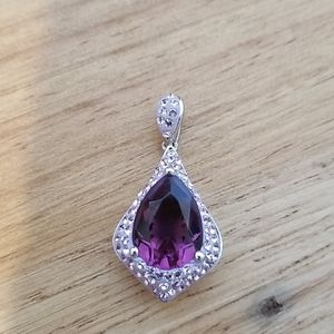 Amethyst Pendant Sterling Silver